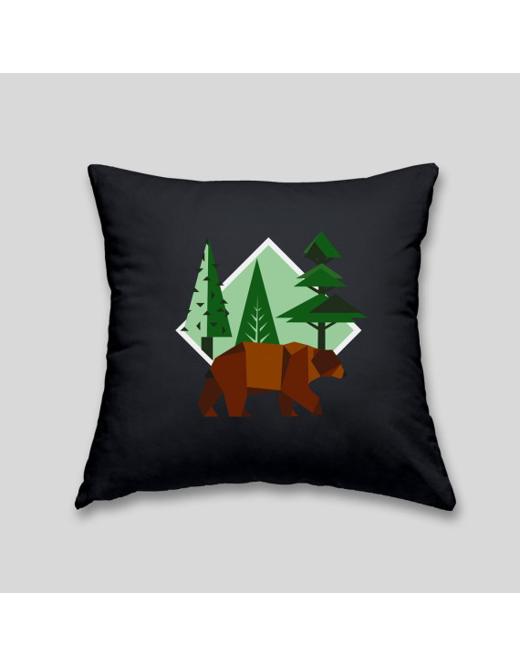 Brown bear cushion